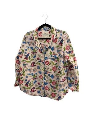 Anthropologie x Printfresh Hummingbird Haven Pajama Top